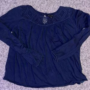 Floral Blue Ralph Lauren Long Sleeve Shirt